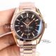 Swiss Replica Omega Seamaster 150m Aqua Terra GMT Rose Gold BROWN Dial 8605 Movement Watch_th.jpg